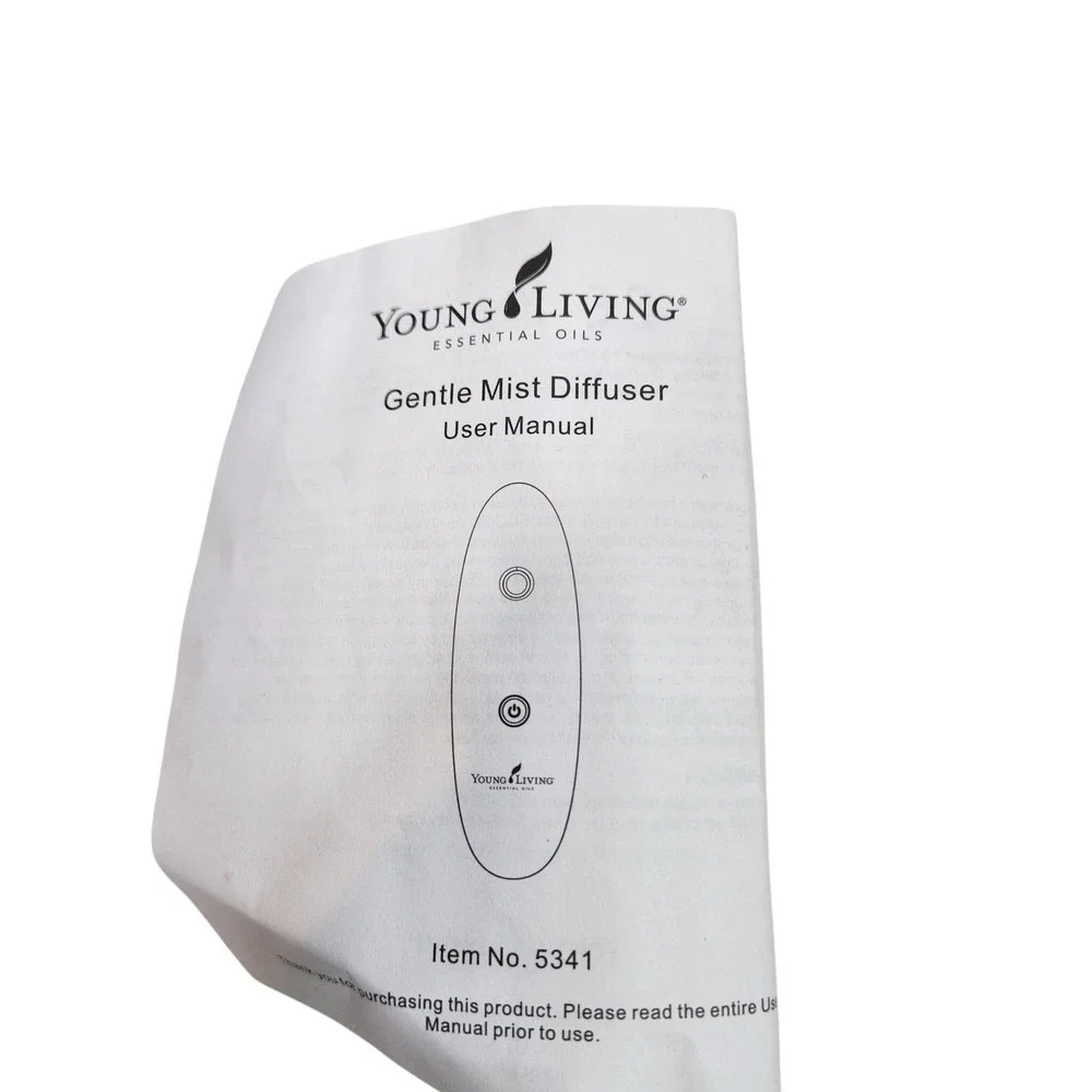 Young Living Gentle Mist White Aroma Oil Diffuser Portable Travel PZ-PL001 5341